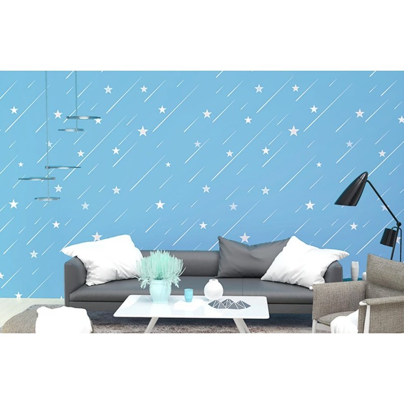 Custom Wallpaper Rolls Star Design Paper for Interior Design High Quality Adhesive And Waterproof Wallpaper