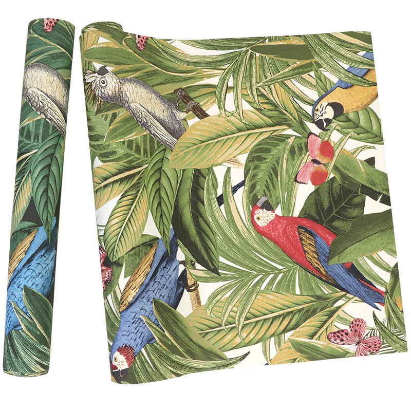 Eco Friendly Wallpaper Modern Wallpaper Lovely Parrot Design Home Decoration
