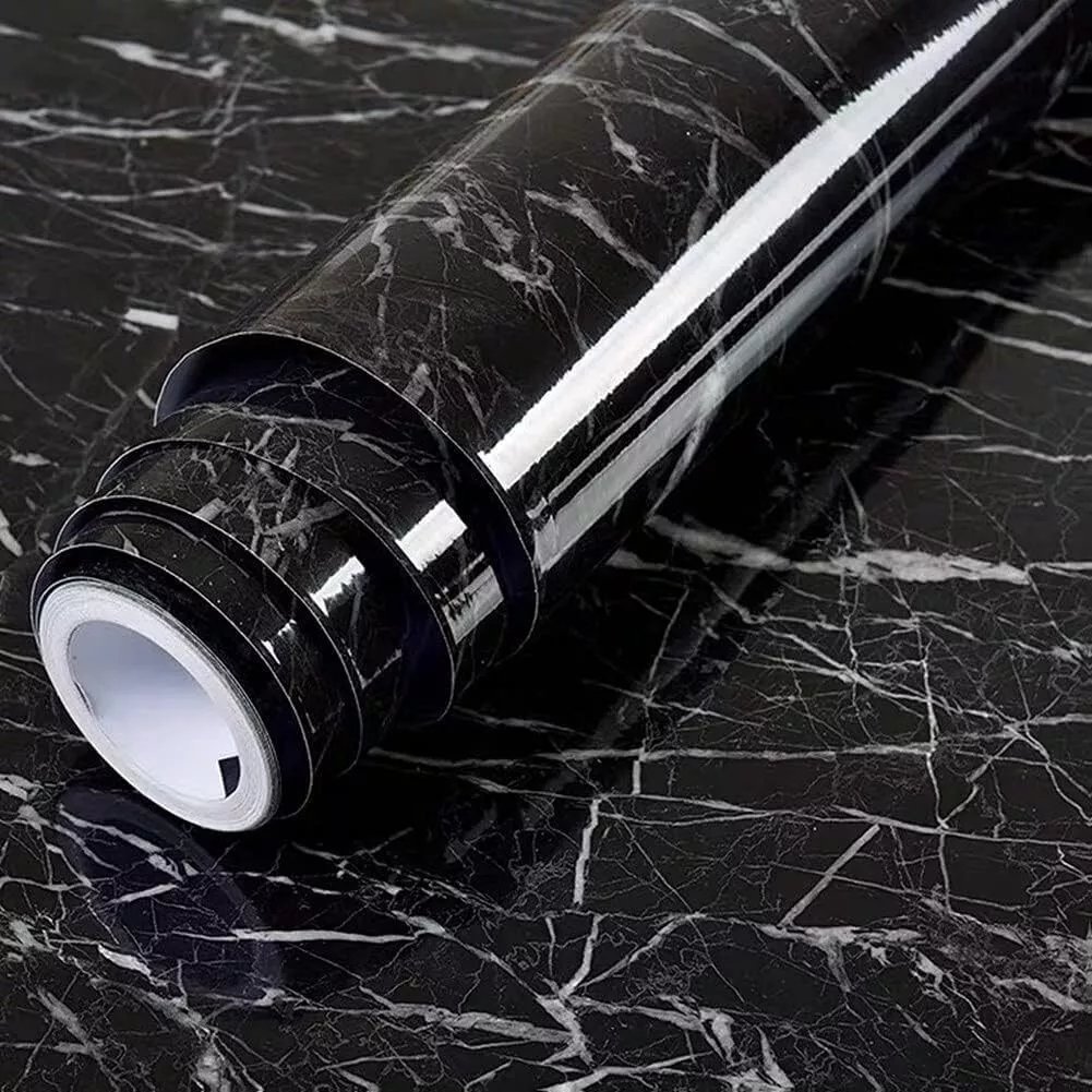 Vinyl Marble Wallpaper Self Adhesive Wallpaper Contact Paper Peel and Stick Matte Marble Wallpaper For Countertop Table Cabinet
