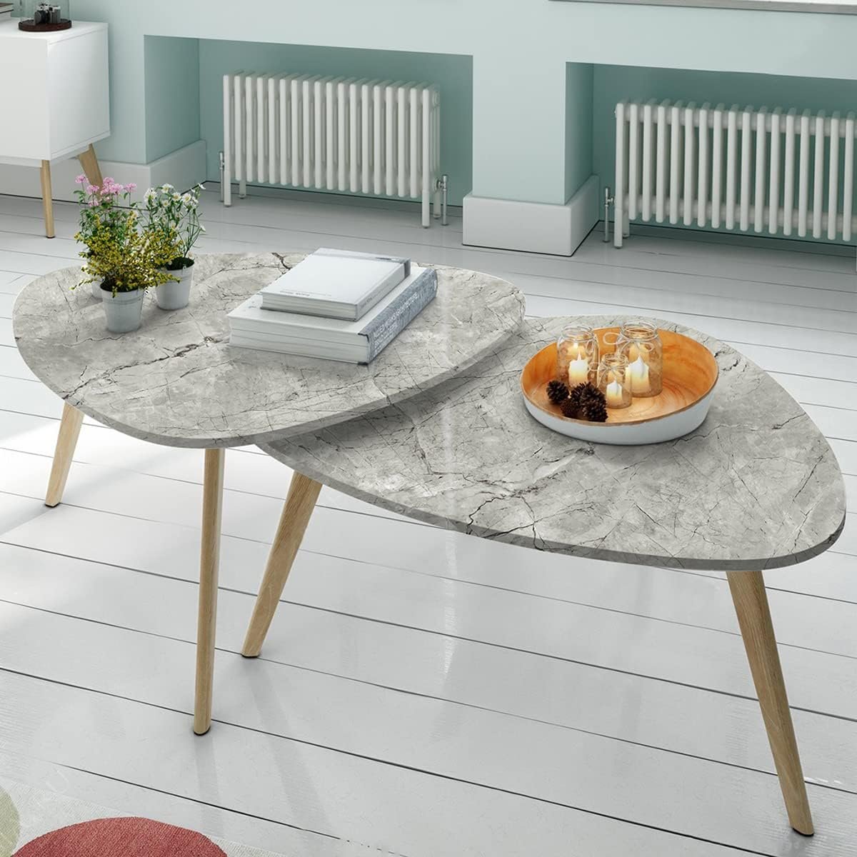 Self adhesive Glossy marble sticker 23.6inch x 196.8inch waterproof peel and stick marble wallpaper vinyl film roll for kitchen