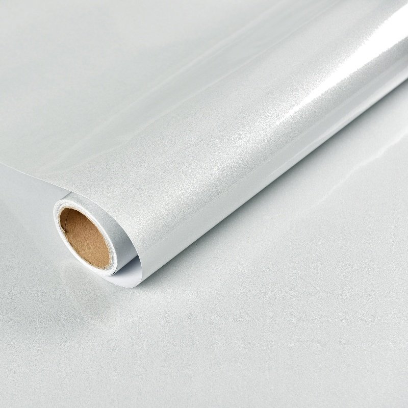 Wholesale Modern Style Glossy Grey PVC Wallpaper Sticker Self-Adhesive Waterproof Anti-Fouling for Kitchen Walls and furniture