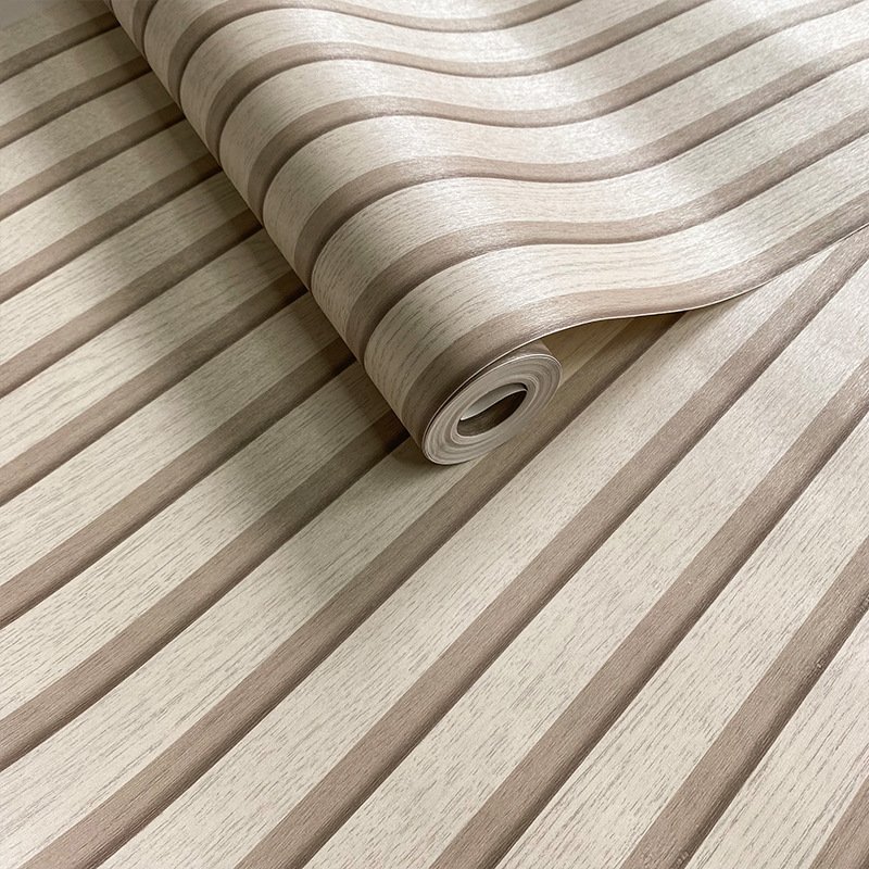 price cheap yellow wood fluted panel wallpaper high quality self-adhesive for full room bedroom wall 3d