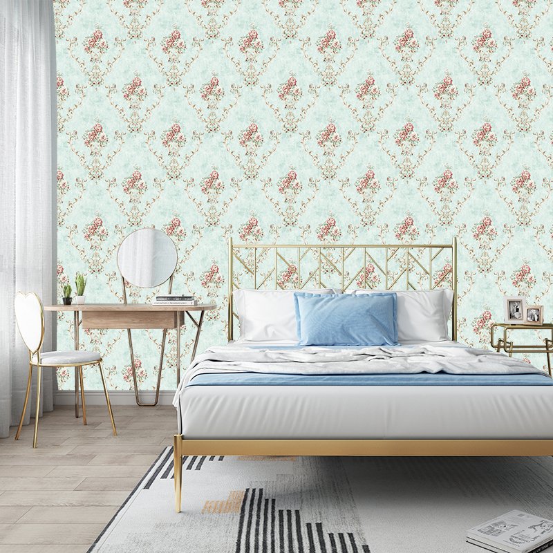 In stock European Luxury Home Decoration Classic Damascus Pvc Wallpaper Living Room Bedroom Tv Background Vinyl 3d Wallpaper