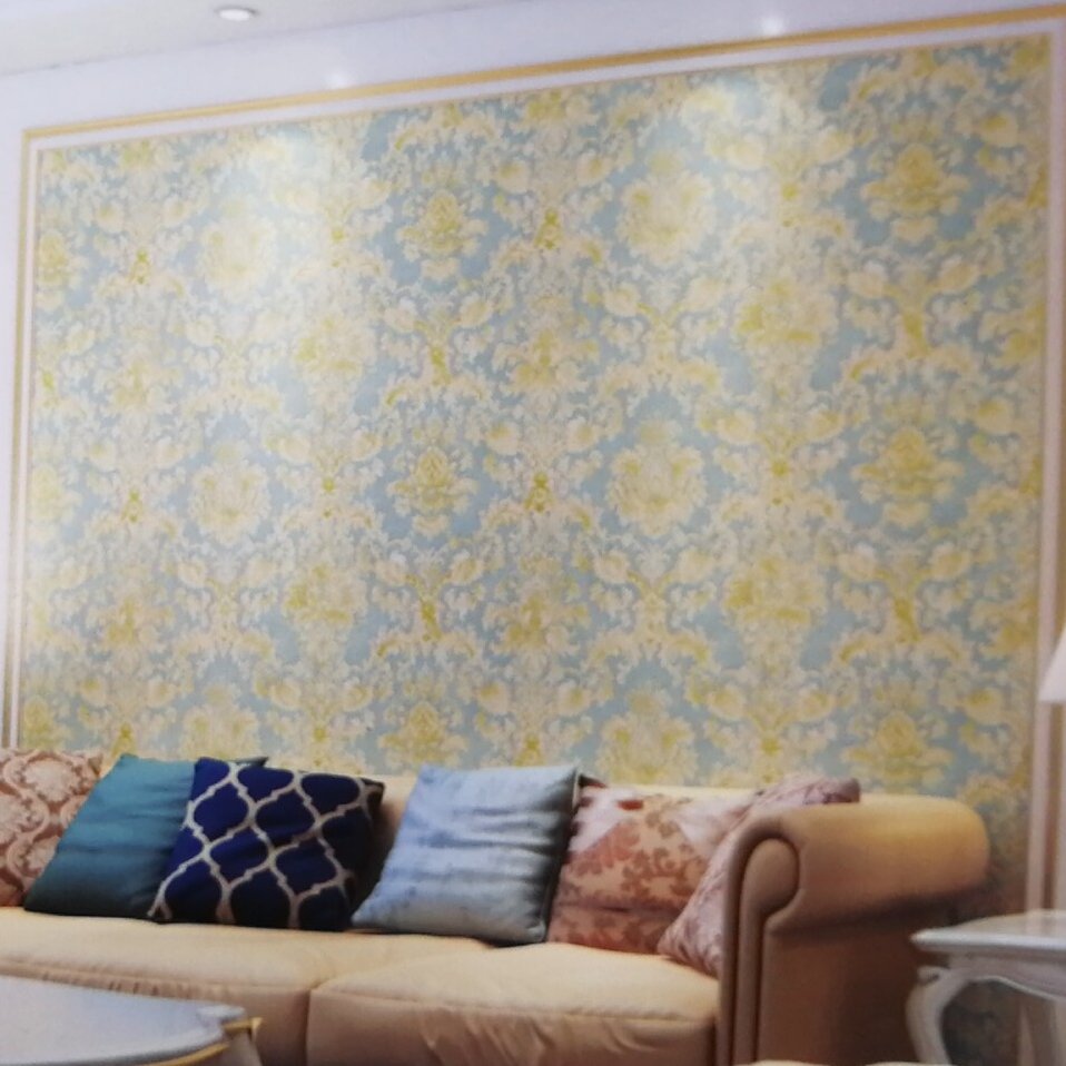 Tulisan korea wallpaper victorian damask luxury wall paper 3d