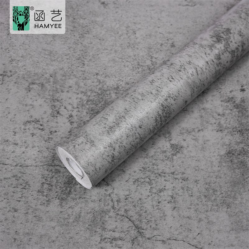 Gray cement concrete vinyl self adhesive wallpaper antique style industrial texture country wallpaper