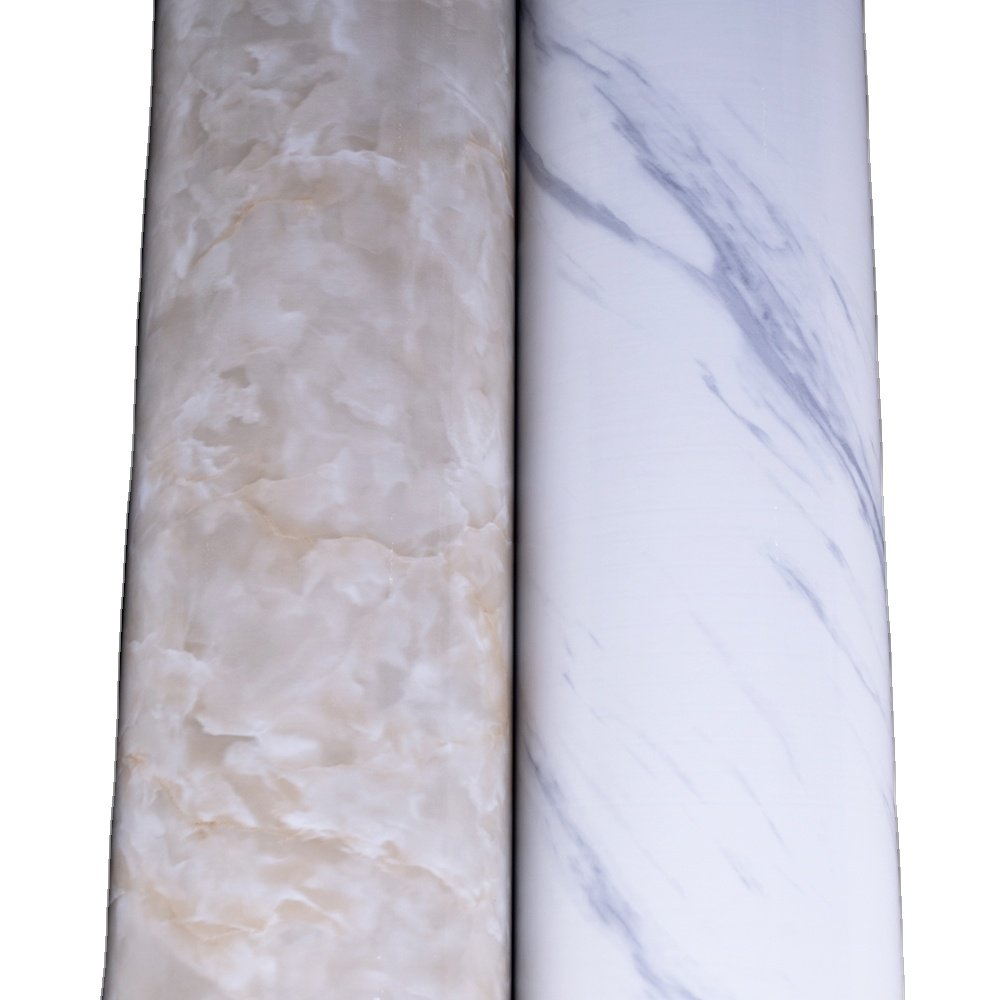Eco-friendly Marble Self-Adhesive Interior PVC Vinyl Decorative roll Home Wallpaper Office wall Decoration
