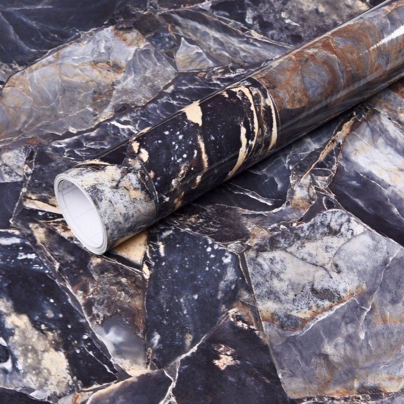 Competitive Price High Glossy Marbling 3D Foam Wall Paper Decoration Elegant Bathroom Interior Wallpaper for Bedroom Kitchen