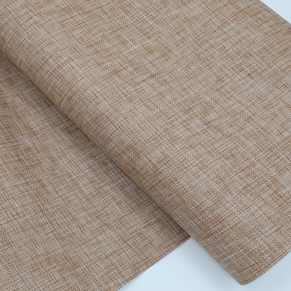 Mywind Free Sample New Design Natural Material Paper-Weave Modern Textured Wallpapers Brown Wallcovering For Home Hotel Decor