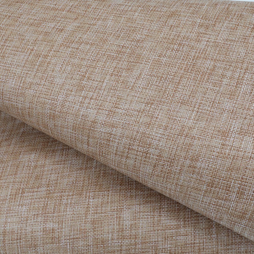 Mywind Free Sample New Design Natural Material Paper-Weave Modern Textured Wallpapers Brown Wallcovering For Home Hotel Decor