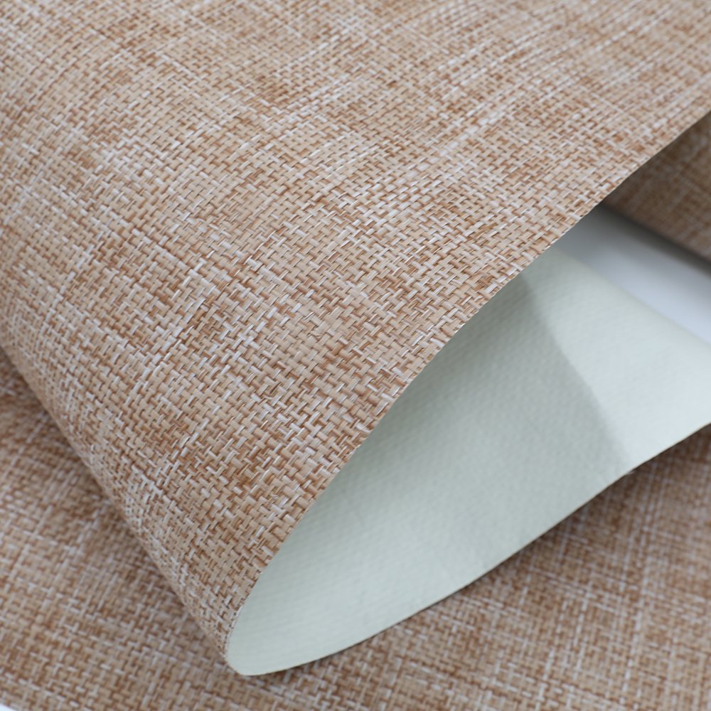 Mywind Free Sample New Design Natural Material Paper-Weave Modern Textured Wallpapers Brown Wallcovering For Home Hotel Decor