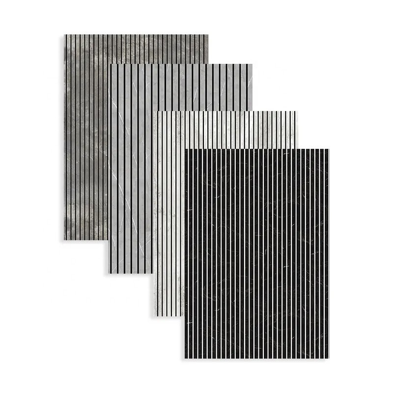Self-Adhesive Grille Plate Fluted Wall Panel for Living Room TV Background Easy to Install Peel Stick Wallpapers Anti-Collision