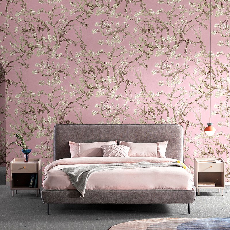 Yellow China Mural 3d Flower Vintage Paper Chinoiserie Wallpaper