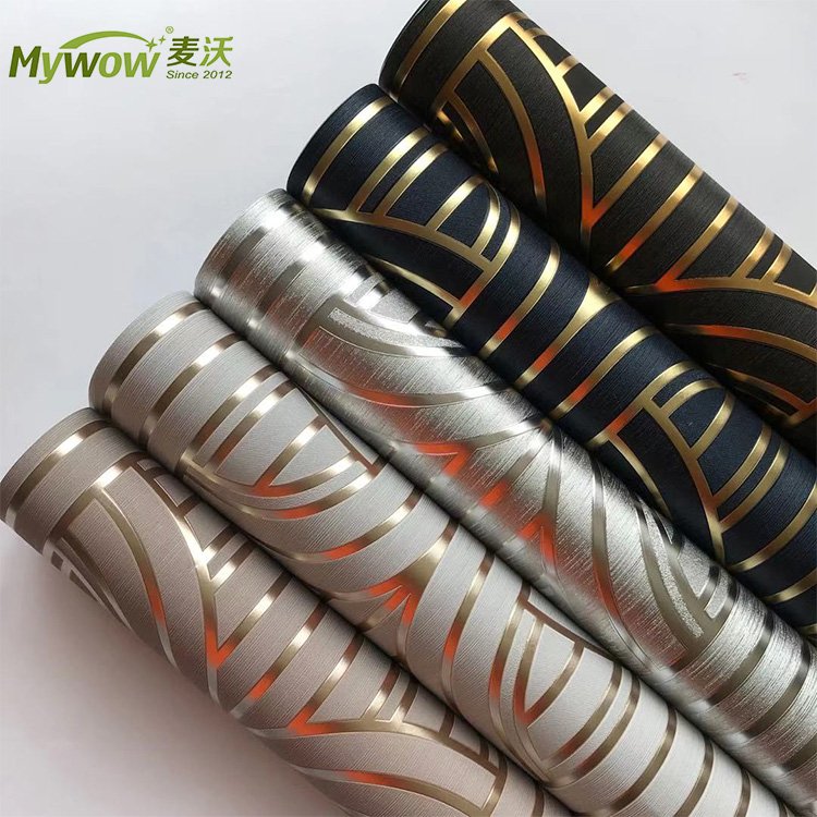 MyWow Interior 0.53*10m Luxury Metallic PVC Wallpaper Waterproof Europe Design