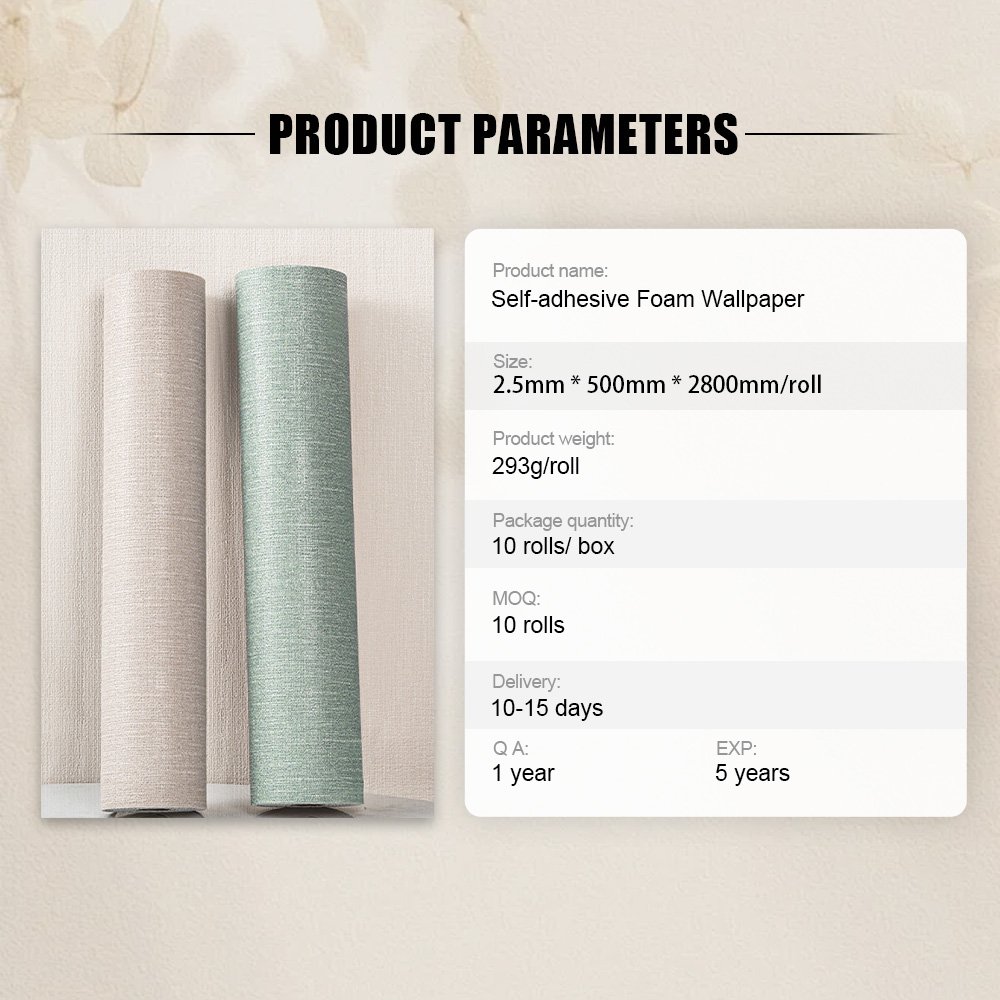TIANAN Self-adhesive 3D Foam Wallpaper IXPE ECO Wallpapers Decorative Wall Paper Cloth Material Wallcovring Wall Papers Rolls