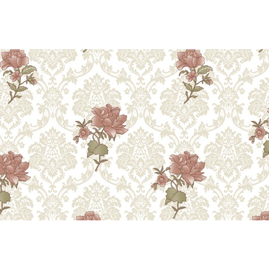 Floral Non-Woven Self Adhesive flowers custom Wallpaper embossed Wall Mural emboss Wallpaper Roll 3D for home