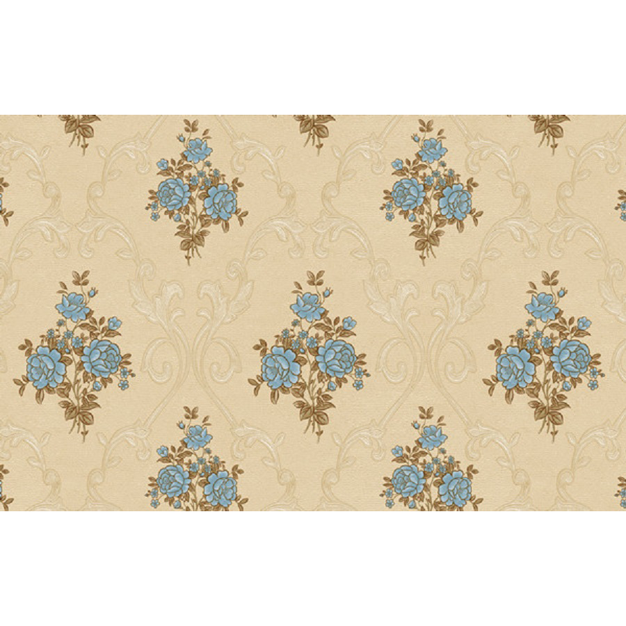 Floral Non-Woven Self Adhesive flowers custom Wallpaper embossed Wall Mural emboss Wallpaper Roll 3D for home