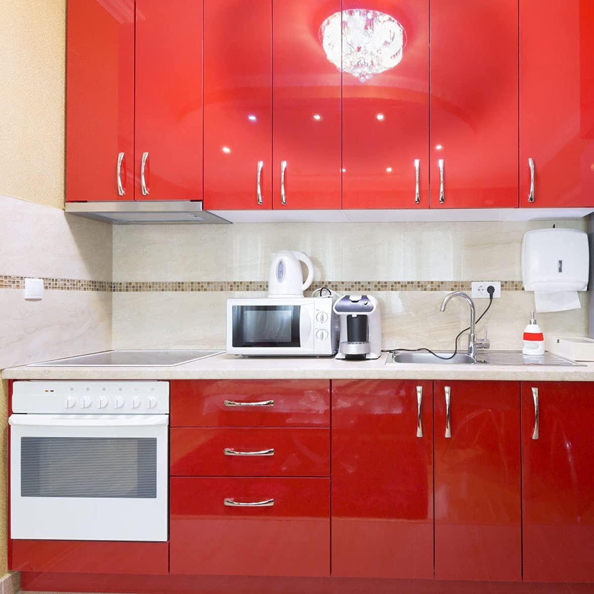 aesthetic Red Wine Self-Adhesive Water Proof Wallpaper