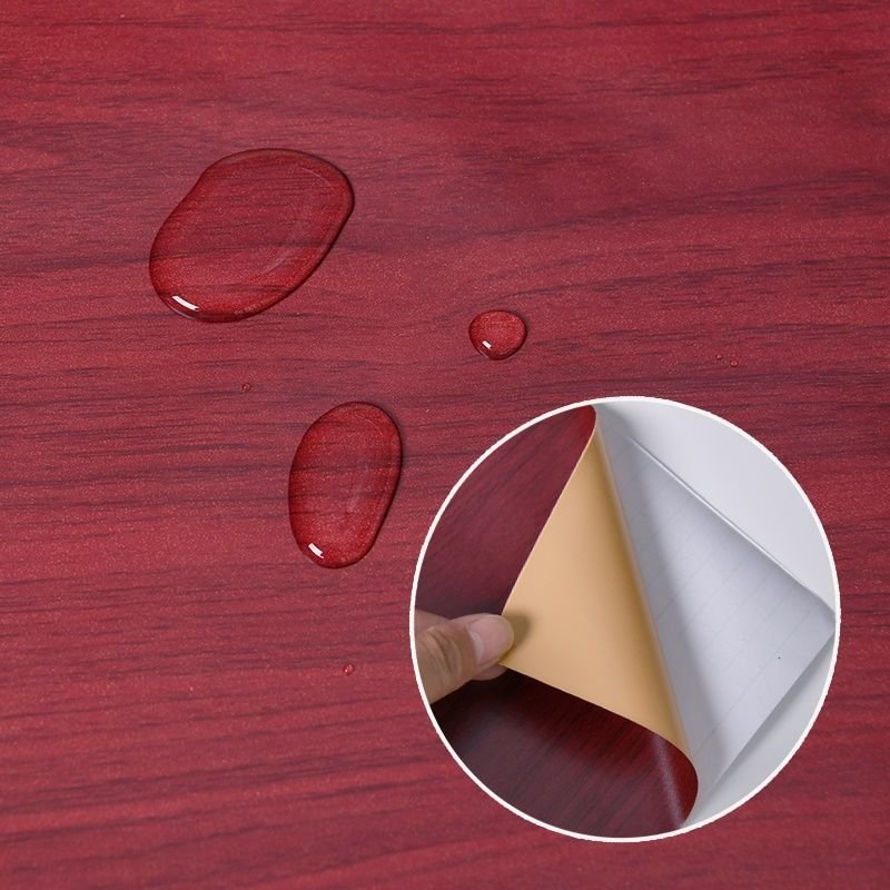 adhesive sitting room architecture wallpaper self adhesive film roll pvc wood grain for furniture