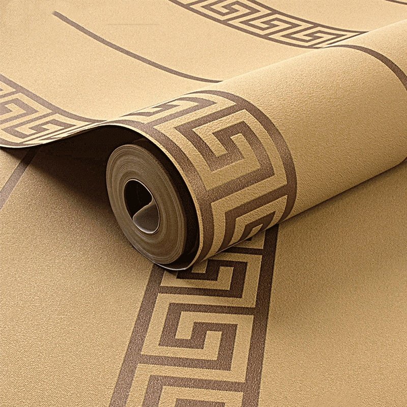 Wholesale retro non-woven wallpaper medium style back pattern 3D stereo brush wallpaper Background wallpaper