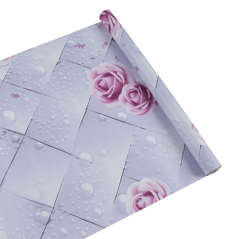 European-style Self-adhesive Non-woven Wallpaper 3D Three-dimensional Floral Living Room TV Background Wall Bedroom Wall Paper
