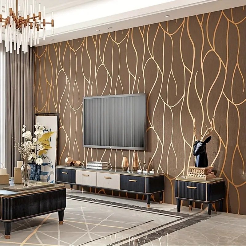 removeable self adhesive peel and stick wallpaper non-woven wallpaper modern wallpaper roll