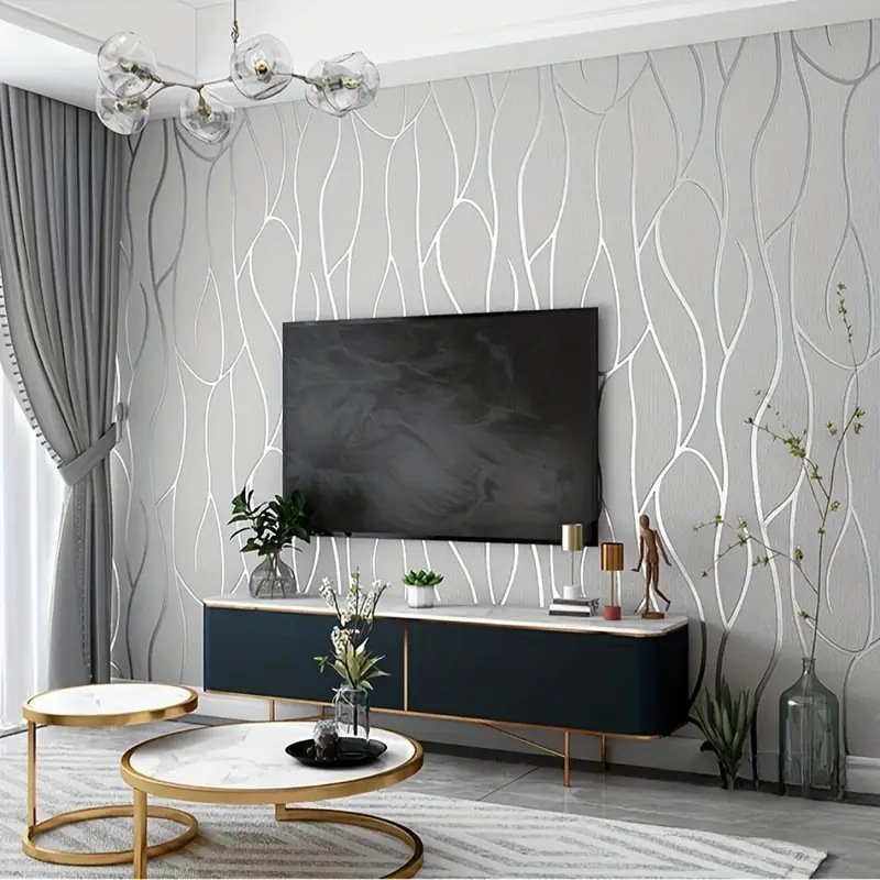 removeable self adhesive peel and stick wallpaper non-woven wallpaper modern wallpaper roll
