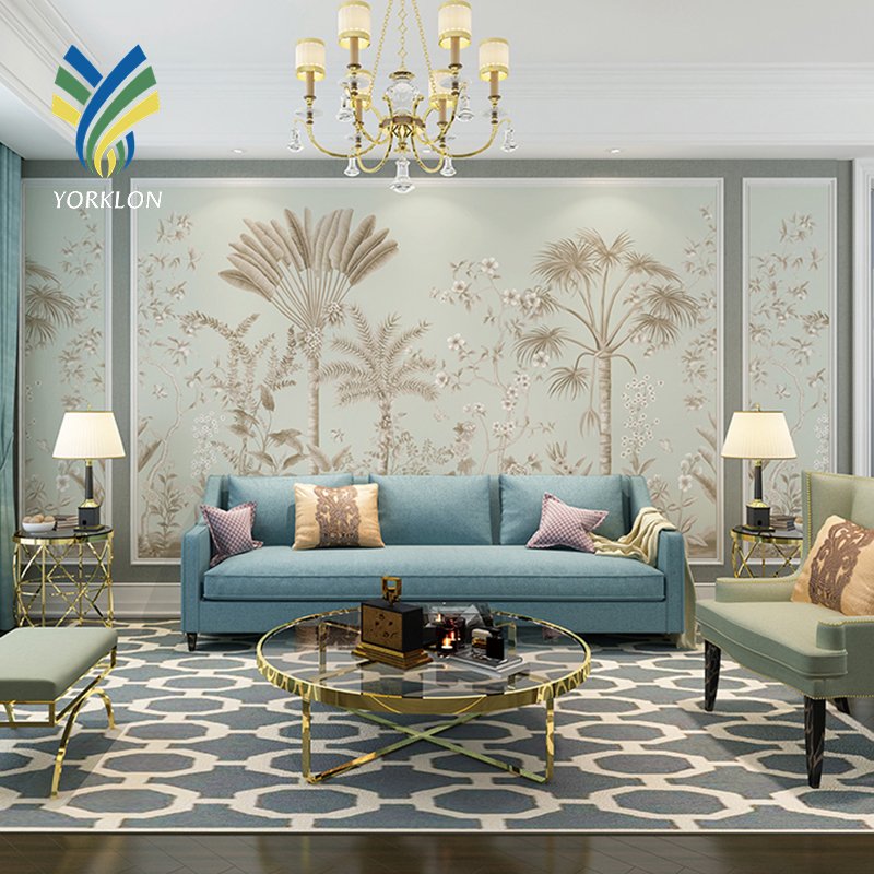 Free Sample 3D Rainforest Wallpaper Natural Scenery for Home Decor Soundproof Waterproof for Bedroom Office Living Room Hotel