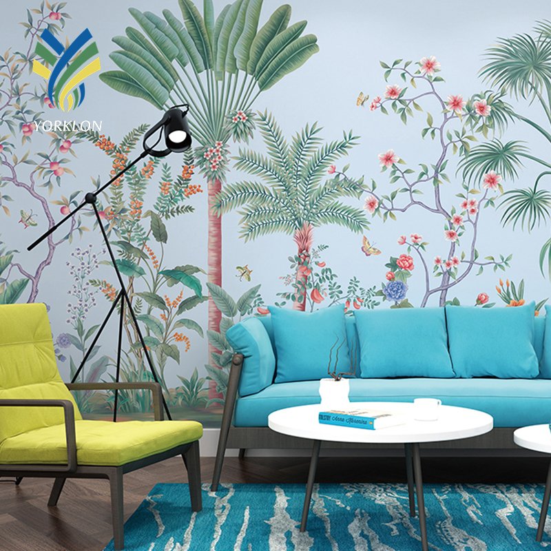 Free Sample 3D Rainforest Wallpaper Natural Scenery for Home Decor Soundproof Waterproof for Bedroom Office Living Room Hotel