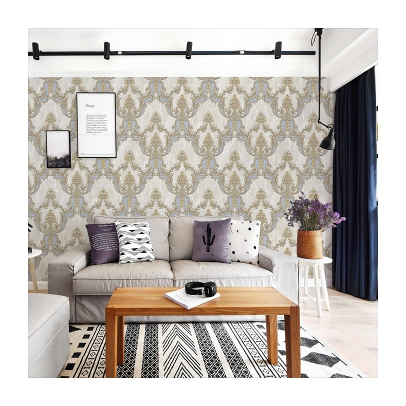 made in china new designs 106 wallpaper home decor 3d damask flower 1.06 wallpapers