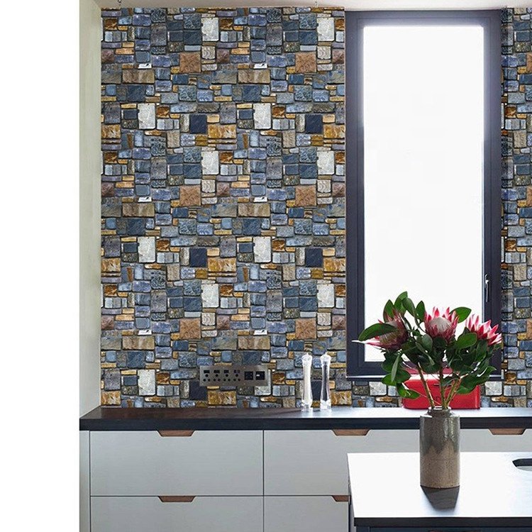 Promotional Self Adhesive Wall Paper PVC Wallpaper Roll For Interior Decoration