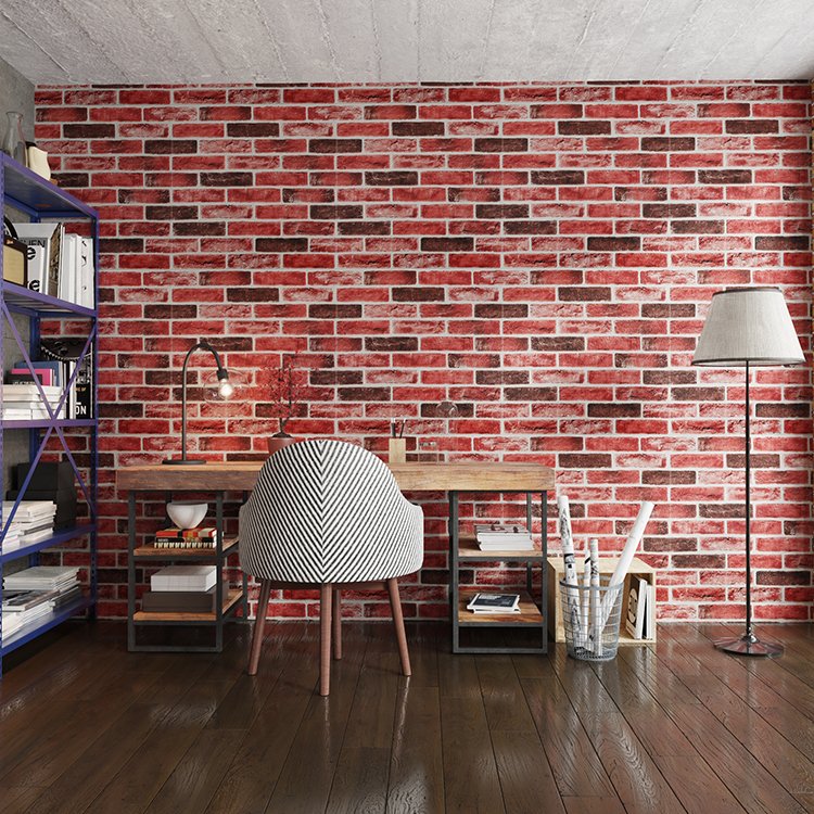 3d Foam Brick Wallpaper design