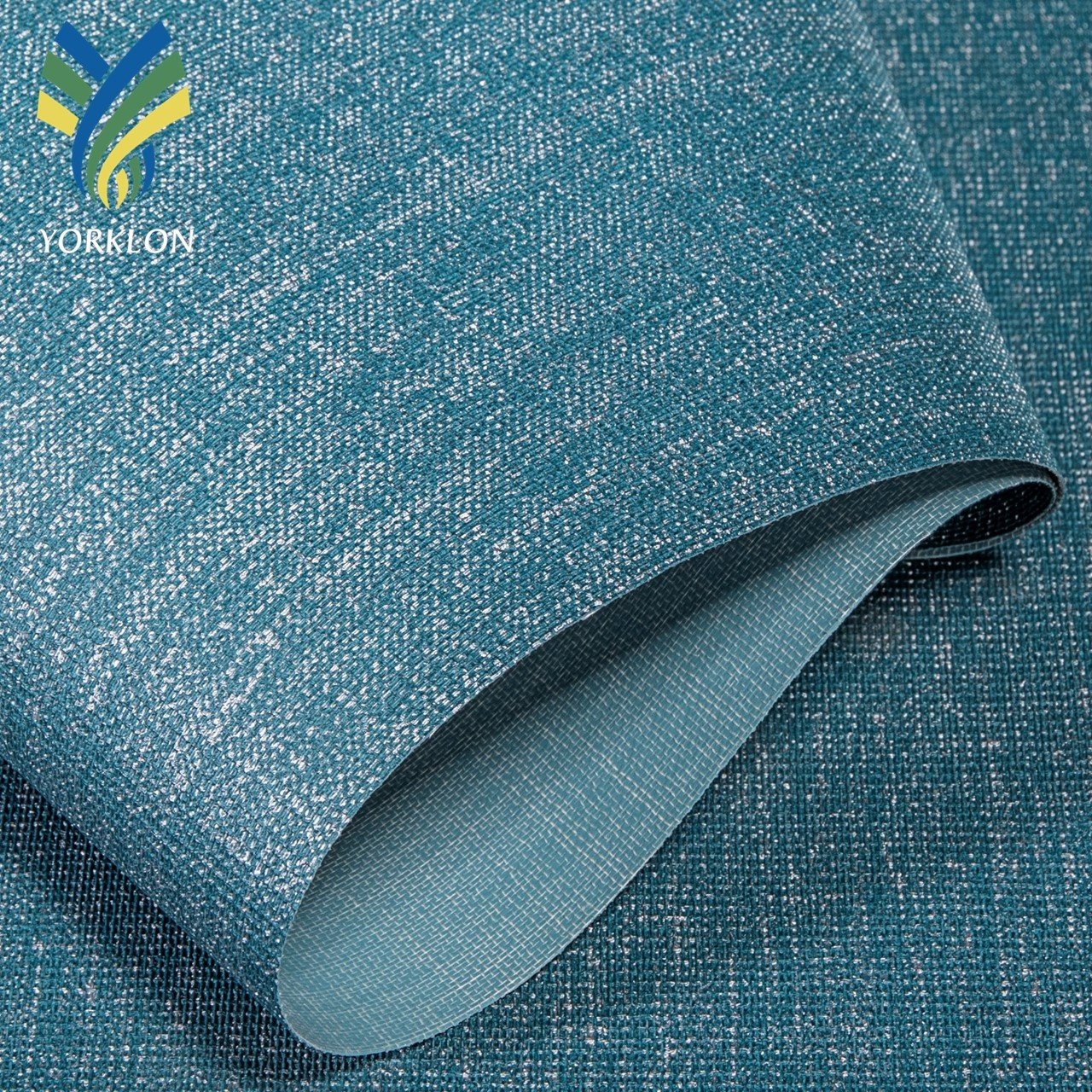 10-EXQUISITE Modern Bedroom Designs Fire Resistant Blue Beige White Texture Vinyl Fabric Background Cloth Hotel Wallpaper