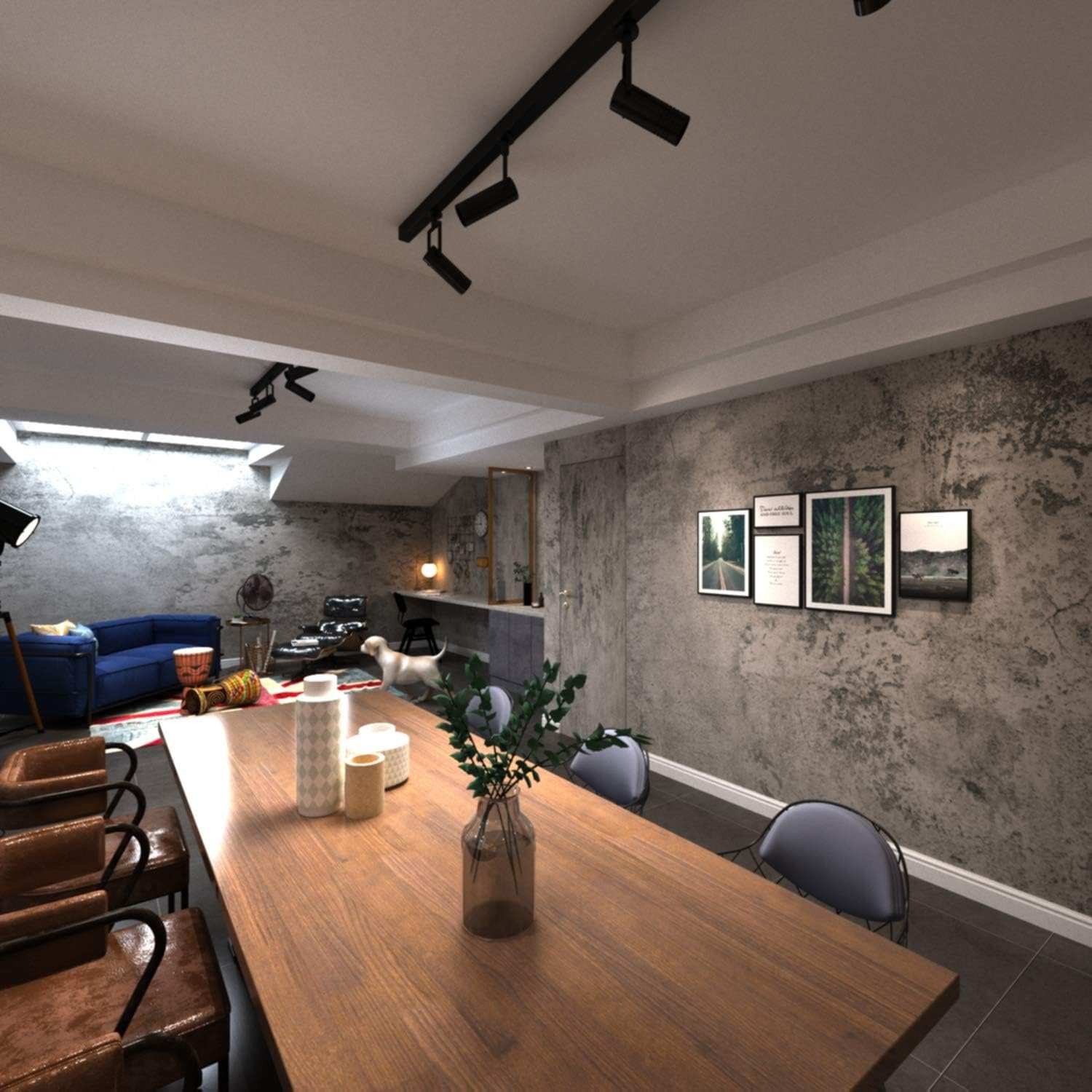 PVC Vinyl 3D Peel And Stick Cement Wallpaper Concrete Waterproof Self Adhesive Wallpaper For Walls Kitchen Bathroom