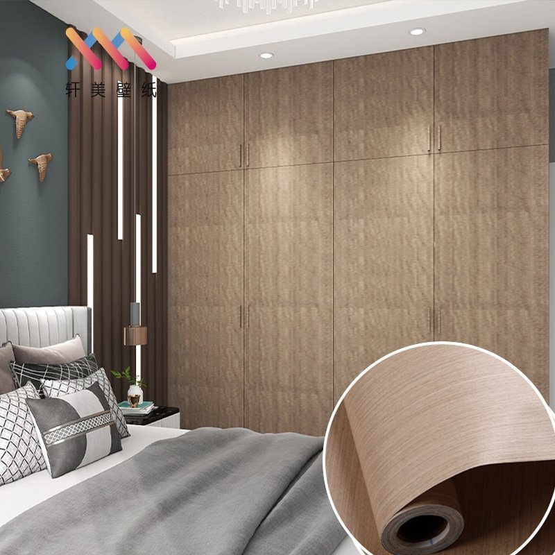 High quality 2ft width wood grain vinyl wall covering wallpaper wall paper roll for home decoration