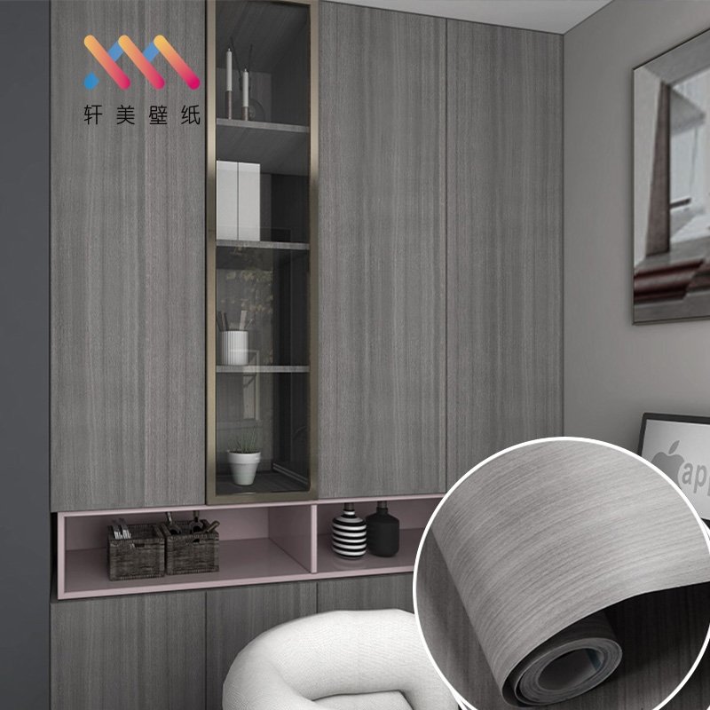 High quality 2ft width wood grain vinyl wall covering wallpaper wall paper roll for home decoration