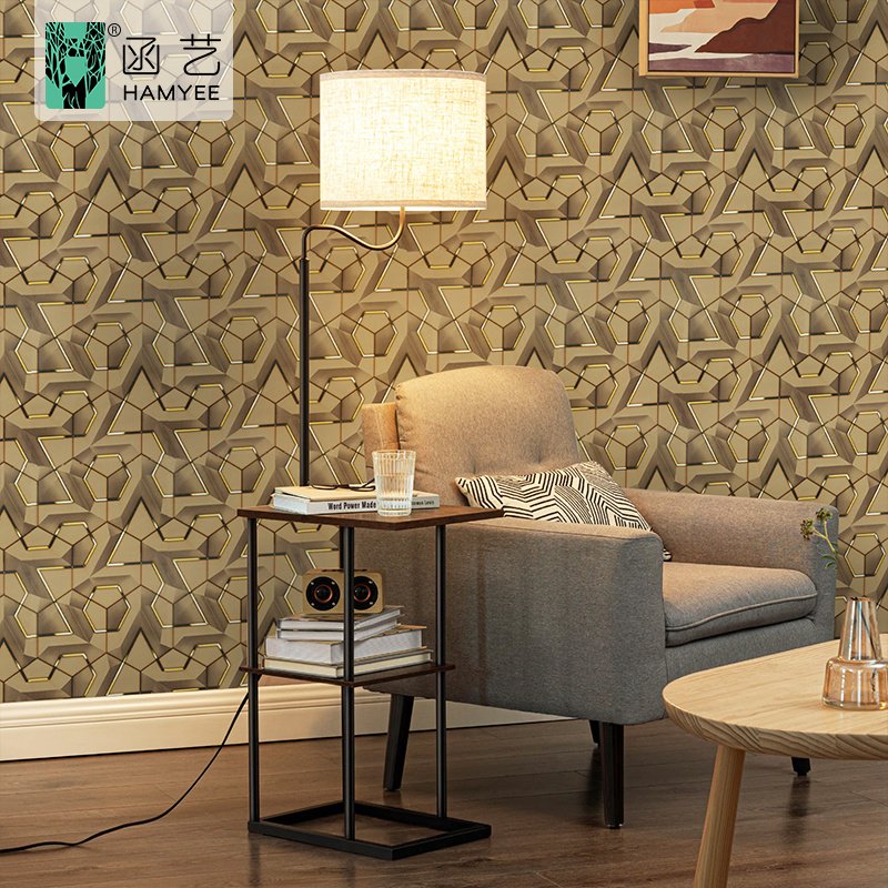 Modern peel and stick wallpaper geometric wallpaper removable wallpaper for bedroom bathroom