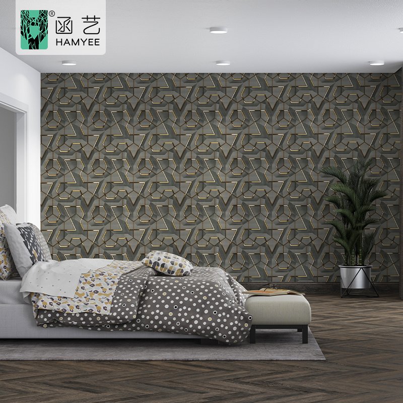 Modern peel and stick wallpaper geometric wallpaper removable wallpaper for bedroom bathroom