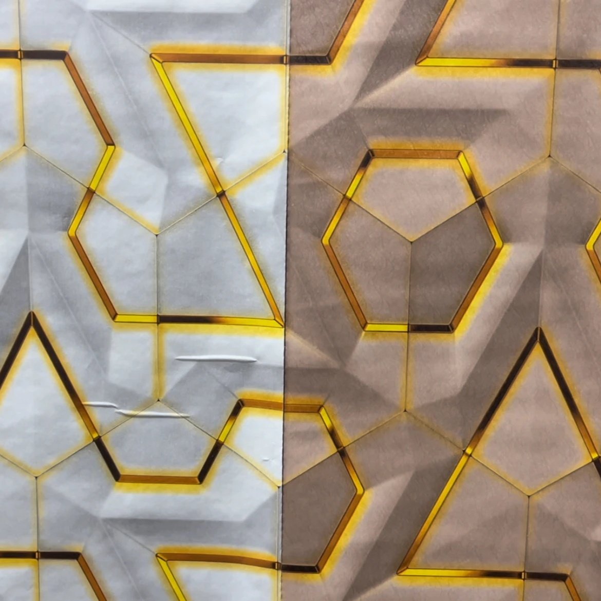 UDK Self adhesive bathroom waterproof geometric wallpaper home decor wallpaper 3d wall sticker wallpaper for kitchen