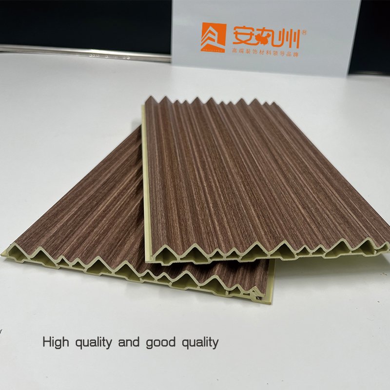 Customized large and small triangular grille wall panels in multiple colors