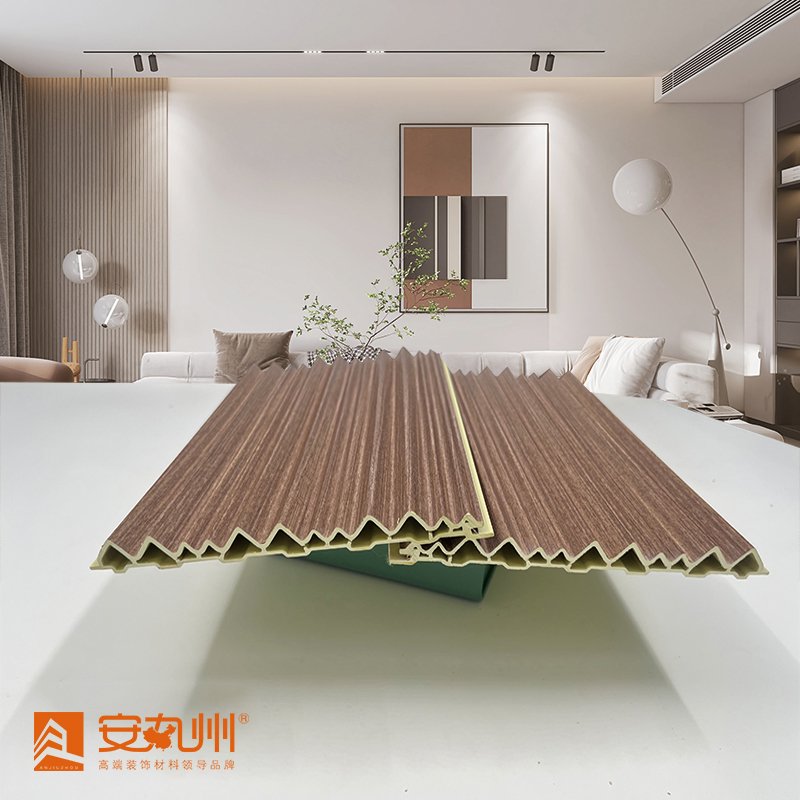 Customized large and small triangular grille wall panels in multiple colors