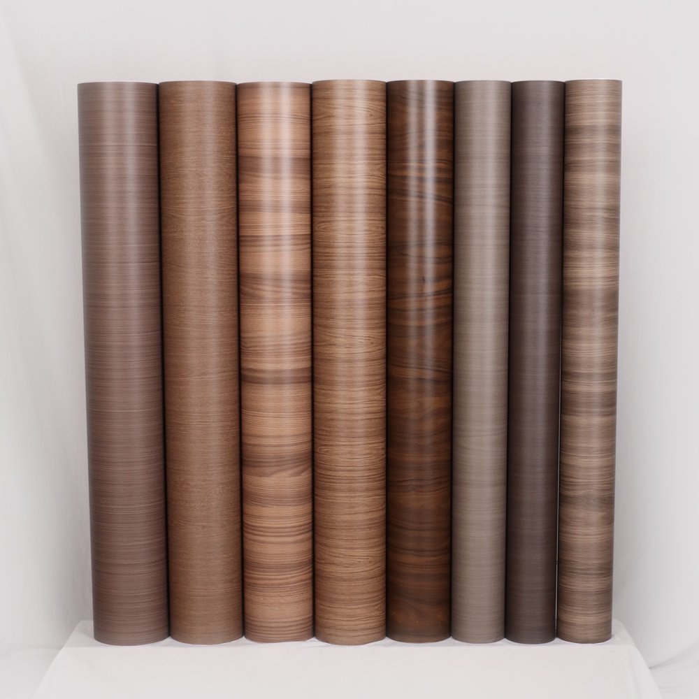 Factory supplier 1220mm width self adhesive PVC film wood grain vinyl covering for furniture