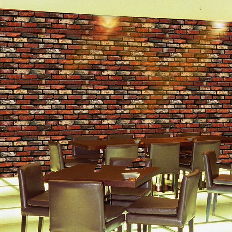 YIYAO Brick Easily Removable Wallpaper Contact Paper or Shelf Paper Use as Wall Paper CLASSIC Waterproof Wallpaper 1 Roll 1002