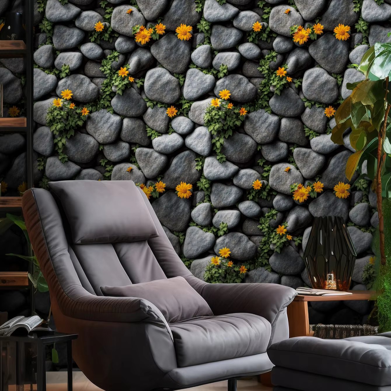 2024 Popular Design Pu Stone Wall Panel Pu Faux Stone Wall Cladding Panel 1200*600 Mm For Indoor And Outdoor
