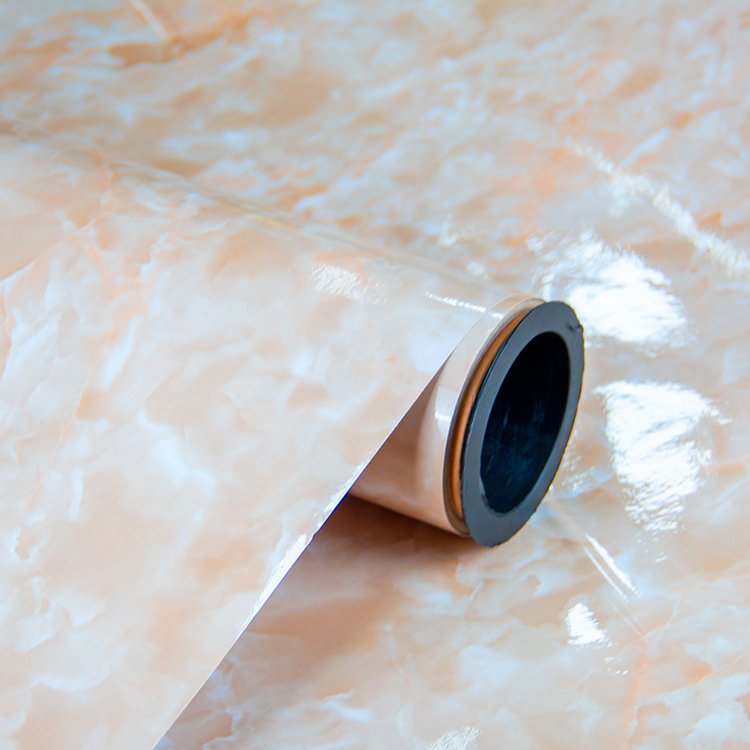 PVC Wallpaper Geometric Design Bathroom Easy Peel Stick Removable Interior Decorative Marble PVC 3D Wall Paper