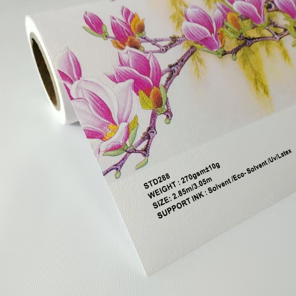 Hot Sale High Quality Printable Eco Solvent Pure Color Printable Wallpaper For Sale