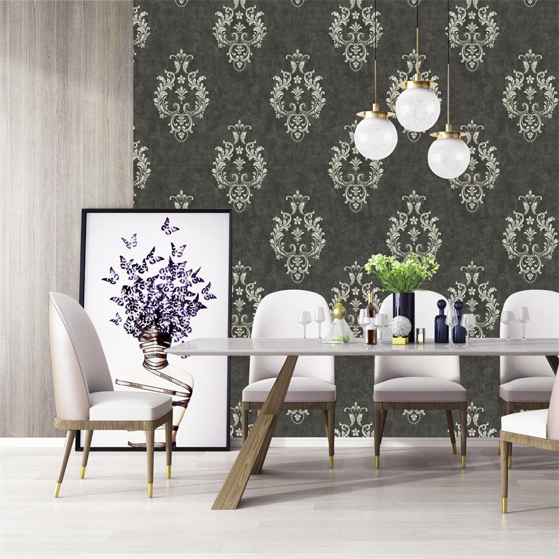Art Wallpaper Sticker Decor Victorian Gold And Black Wallpaper Studio Background Wallpaper Image