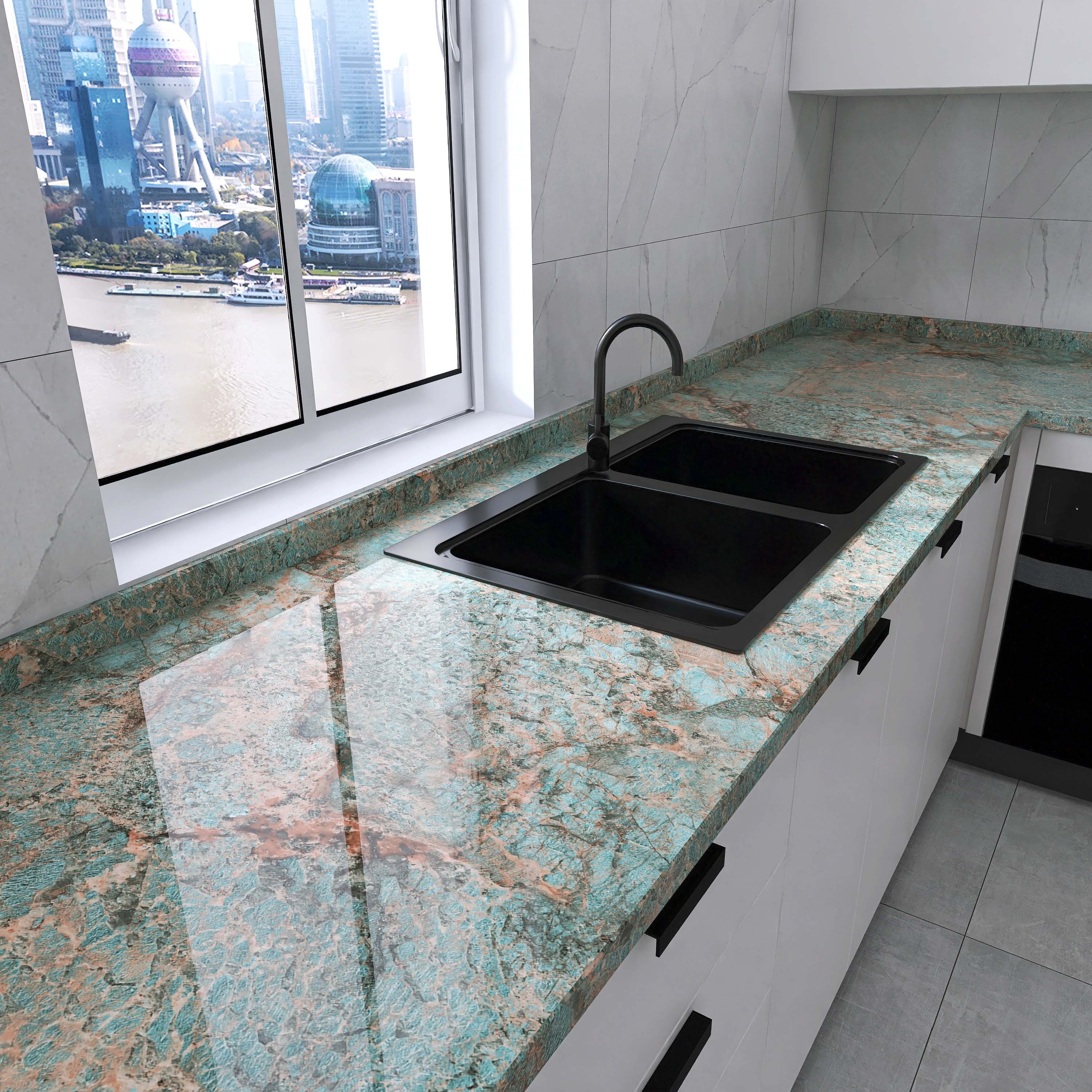 Peel and Stick Wallpaper Roll Self-Adhesive Wallpaper for Waterproof & Oil-Proof Easy to Apply for Kitchen & Bathroom Renovation