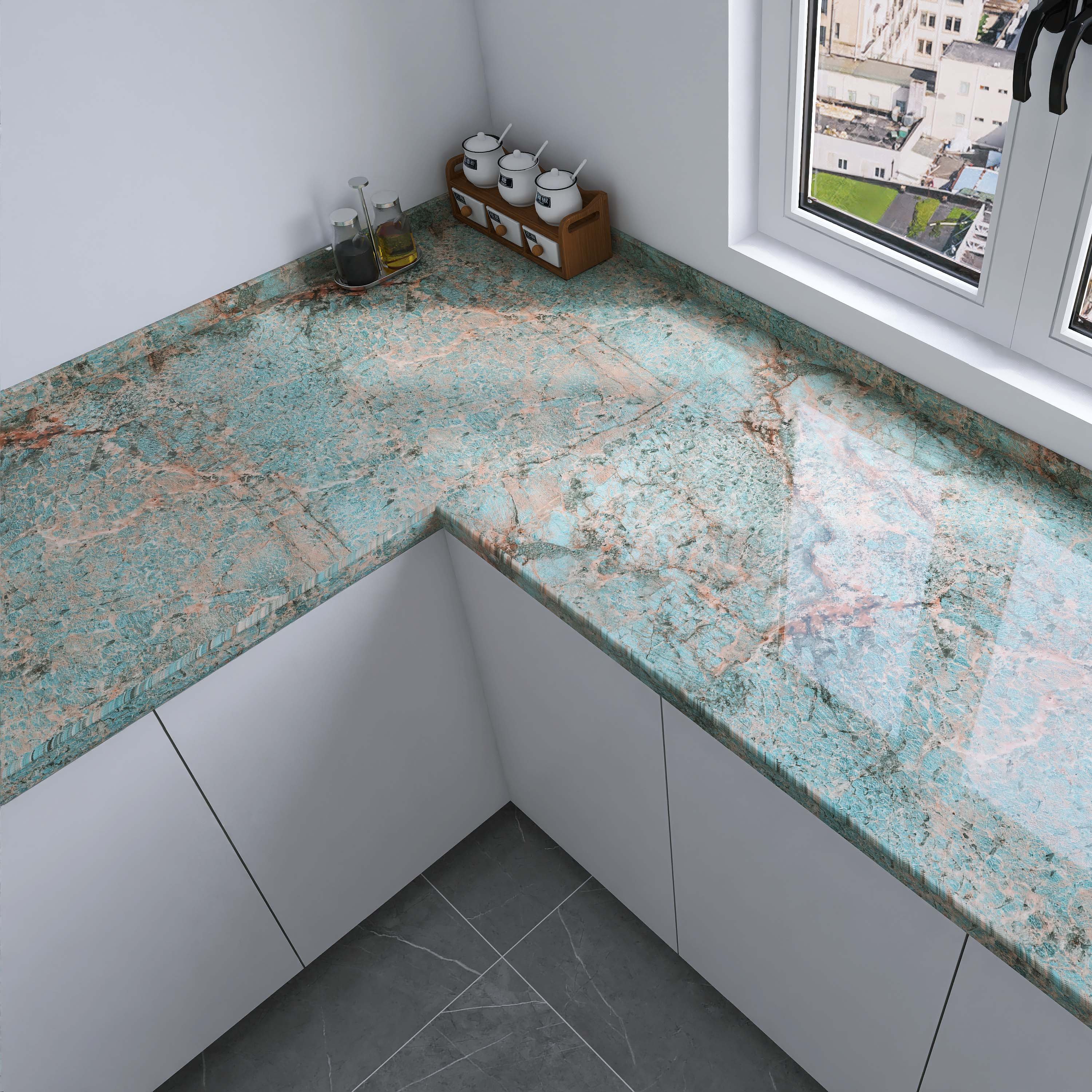 Peel and Stick Wallpaper Roll Self-Adhesive Wallpaper for Waterproof & Oil-Proof Easy to Apply for Kitchen & Bathroom Renovation