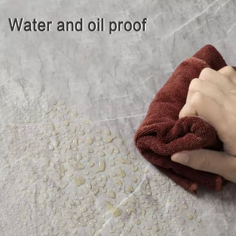 Peel and Stick Wallpaper Roll Self-Adhesive Wallpaper for Waterproof & Oil-Proof Easy to Apply for Kitchen & Bathroom Renovation