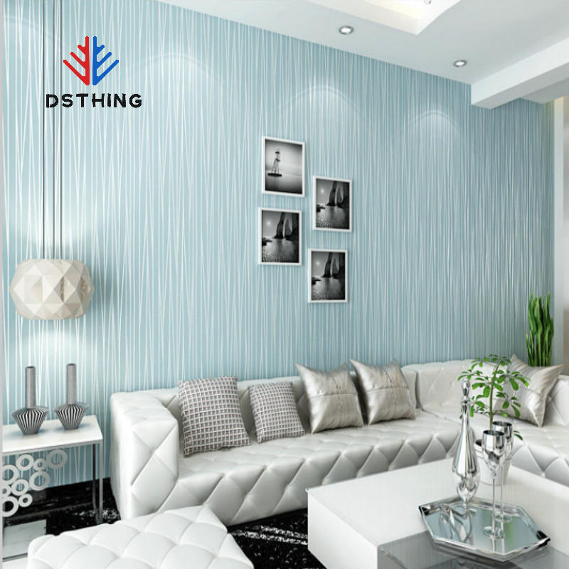 AISEN DSTHING Simple Sliver 3d Wallpaper Thickened Non-woven Embossed Home Decoration Wallpaper For Living Room